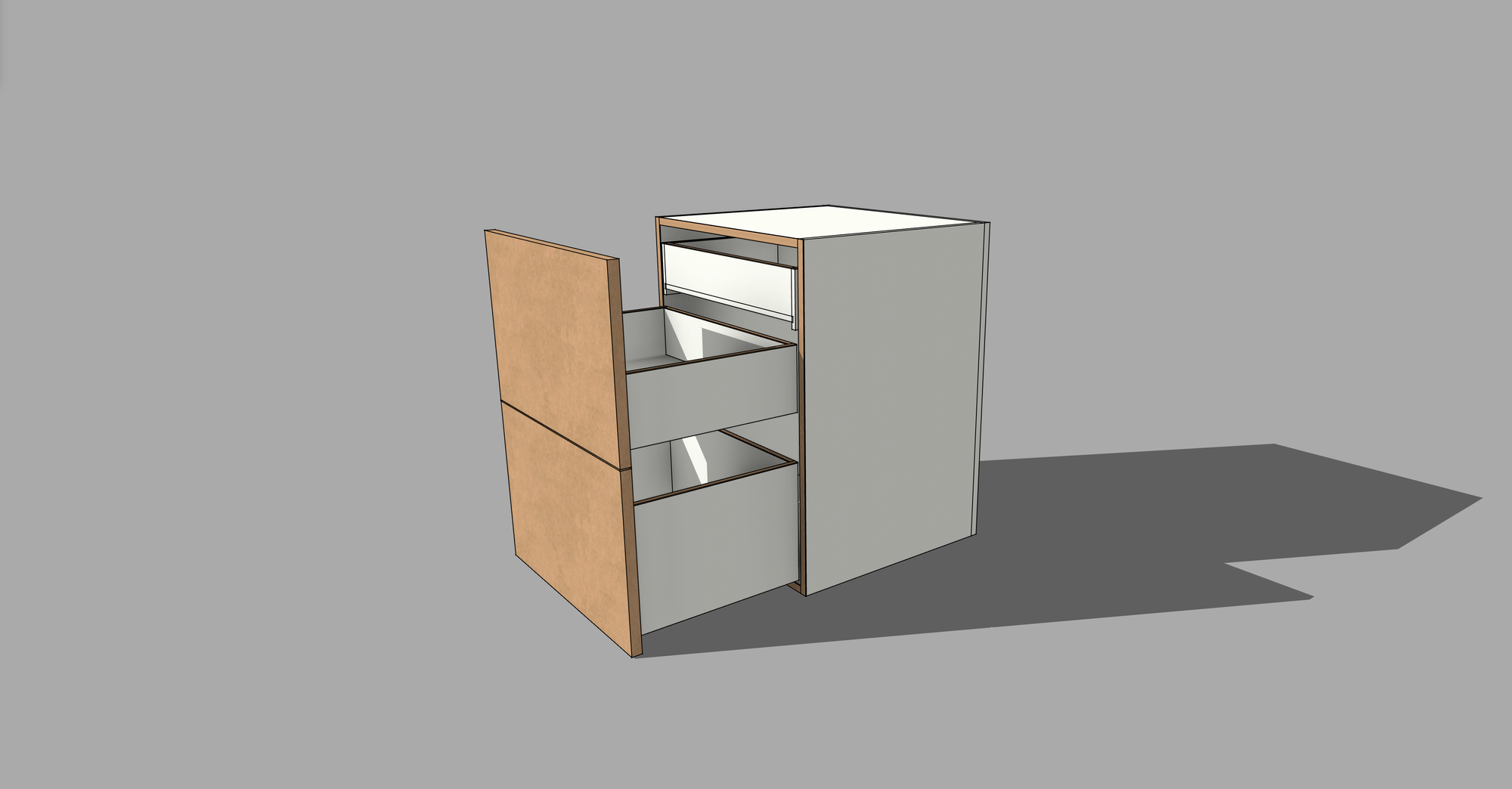 FRM_2DF_3DRW [2 DRAWERFRONT 3 DRAWERS]